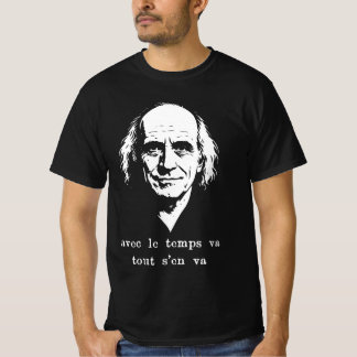 Léo Ferré – Met de Tijd – Vintage Portret T-shirt