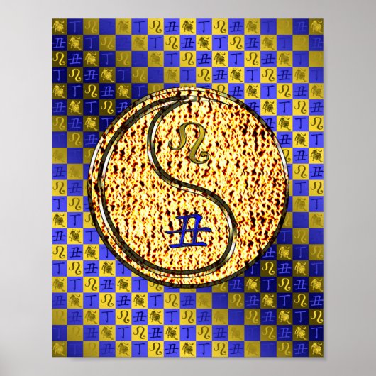 Leo & Fire Ox Poster (Voorkant)