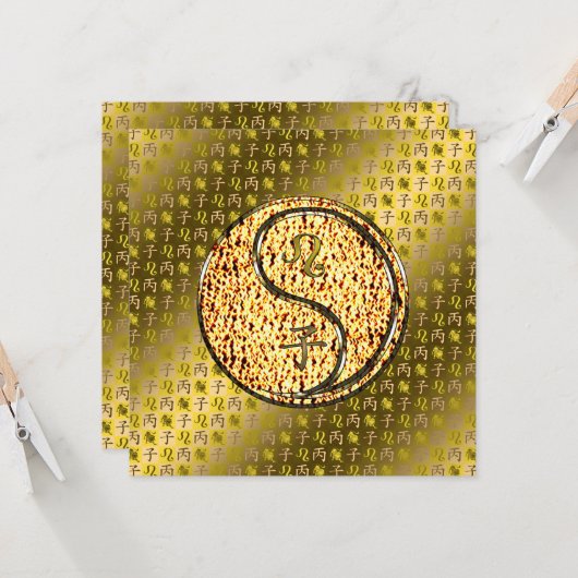 Leo & Fire Rat Kaart (Voorkant / Achterkant in situ)