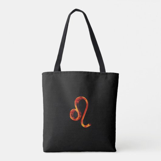 Leo Fire Sign Zodiac Tote Bag (Achterkant)