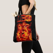 Leo Fire Sign Zodiac Tote Bag (Dichtbij)