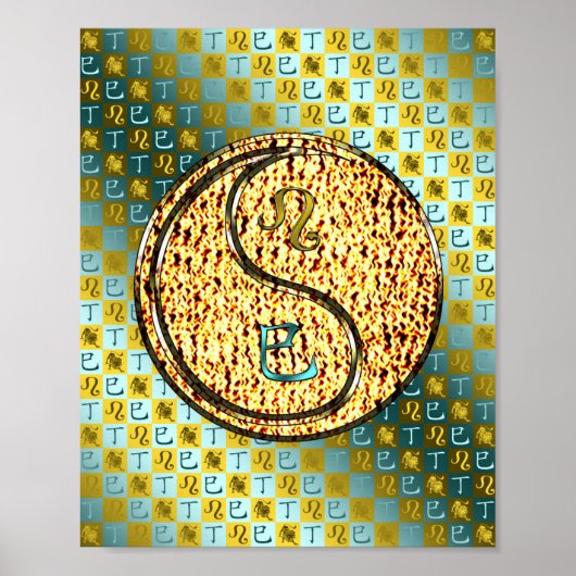 Leo & Fire Snake Poster (Voorkant)