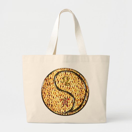 Leo & Fire Tiger Grote Tote Bag (Voorkant)