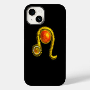 LEO, Gele Topaas en Goud iPhone 14 Hoesje