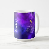 Leo - Gepersonaliseerde Galaxy Coffee Mok Gift (Voorkant rechts)
