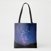 Leo | Gepersonaliseerde zodiac-constellatie Tote Bag (Voorkant)