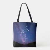Leo | Gepersonaliseerde zodiac-constellatie Tote Bag (Achterkant)