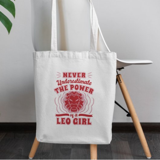 Leo Girl Quote Tote Bag