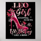 Leo Girl steekt mijn verjaardag in als een baas Poster (Voorkant)