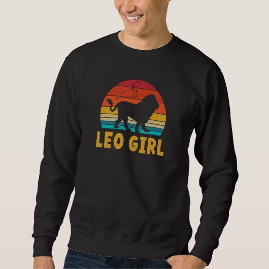 Leo Girl Zodiac Sign Trui (Voorkant)
