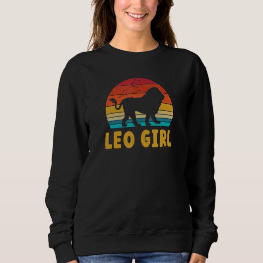 Leo Girl Zodiac Sign Trui (Voorkant)