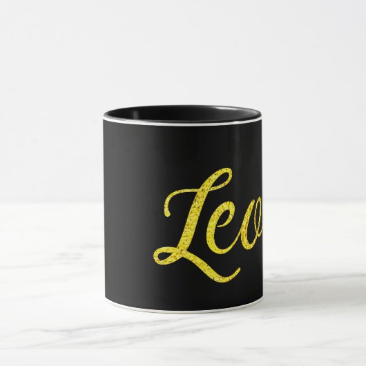 Leo Gold Lettering Mok (Midden)