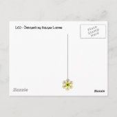 LEO GOLD ZODIAC BIRTHDAY JEWEL Astrologie Briefkaart (Achterkant)