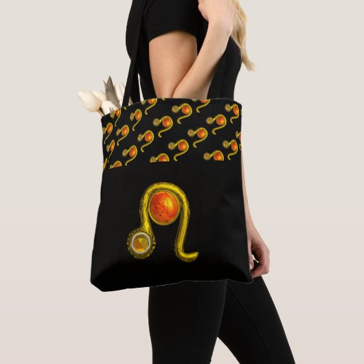 LEO GOLD ZODIAC BIRTHDAY JEWEL GEEL TOPAZ, TOTE BAG (Dichtbij)