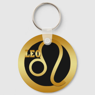 LEO GOLD ZODIAC SIGN SLEUTELHANGER