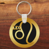 LEO GOLD ZODIAC SIGN SLEUTELHANGER (Voorkant)