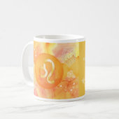 Leo Golden Astrology Zodiac Sign Mok (Voorkant links)