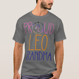 Leo Grandma Proud Grandma Zodiac Symbol Astrology T-shirt