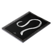 Leo hammered Silver gestileerde astrologiesymbool Notitieboek (Linkerzijde)