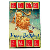 Leo - Happy Birthday Medium Gift Bag Cadeauzakje (Voorkant)