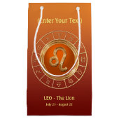 Leo - Het Horoscoopsymbool van de Lion Klein Cadeauzakje (Voorkant)