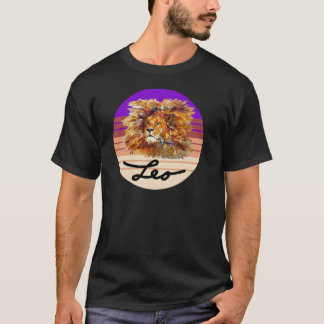 LEO HET LION T-shirt, Astrologyteken, Zodiac Sign T-shirt