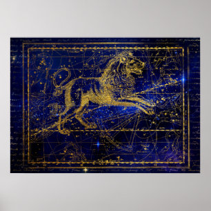 leo het poster van de leeuwenconstellatie