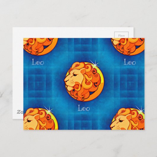 leo horoscoop briefkaart (Voorkant / Achterkant)