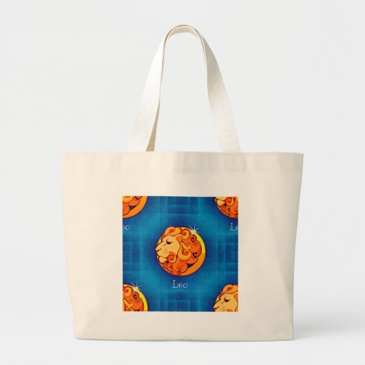 leo horoscoop grote tote bag (Voorkant)