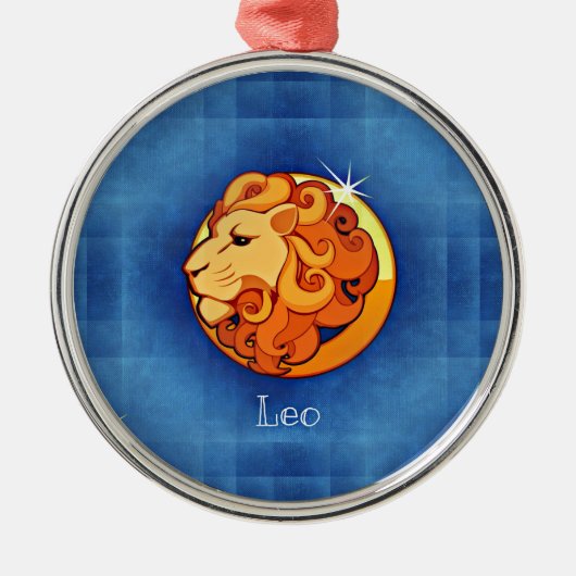 leo horoscoop metalen ornament (Voorkant)