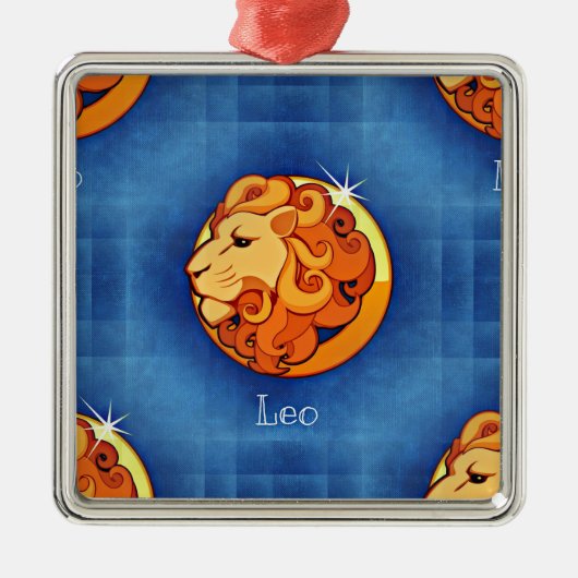 leo horoscoop metalen ornament (Voorkant)