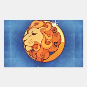 leo horoscoop rechthoekige sticker