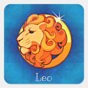 leo horoscoop vierkante sticker