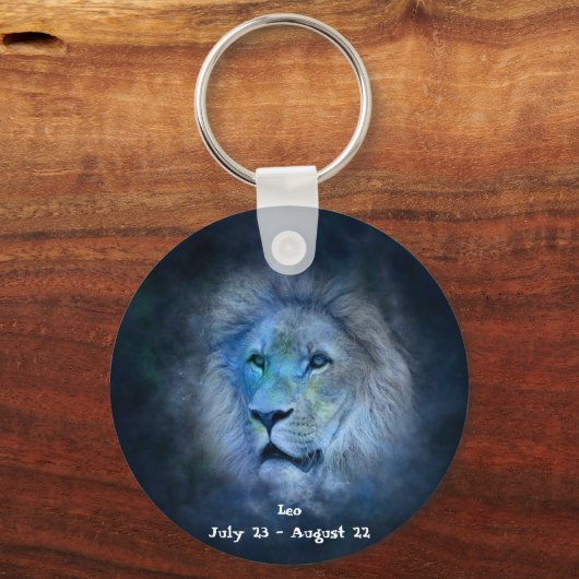 Leo Horoscope Button Sleutelhanger (Voorkant)