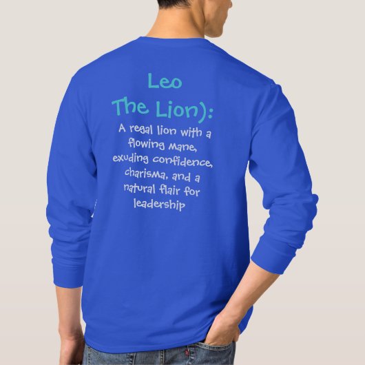 Leo Horoscope T-Shirt (Achterkant)