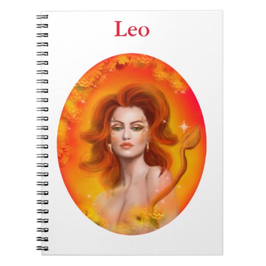 Leo Horoscope Zodiac Fantasy Notitieboek (Voorkant)