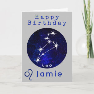 Leo Horoscope Zodiac Kaart