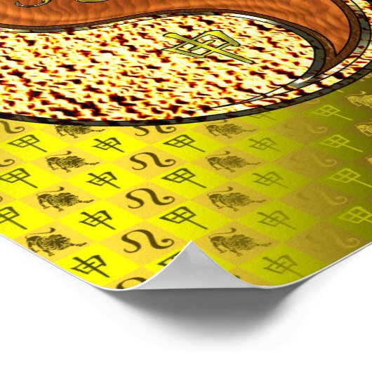 Leo & Hout Aap Poster (Hoek)