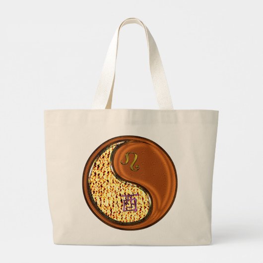 Leo & Hout Haan Grote Tote Bag (Achterkant)