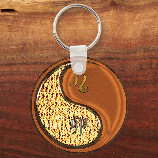 Leo & Hout Konijn Sleutelhanger (Achterkant)