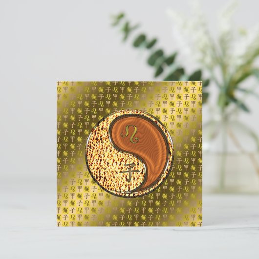 Leo & Hout Rat Kaart (Staand voorkant)