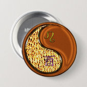 Leo & Houten Haan Ronde Button 7,6 Cm (Voorkant /achterkant)