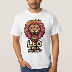 Leo: Ik regel, jij luistert naar een grappig citaa T-shirt