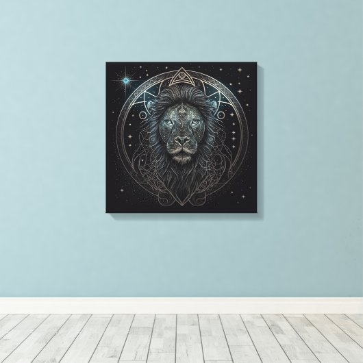 Leo-Juli 23-Augustus 22 de Druk van het Canvas (Insitu (Houten vloer))