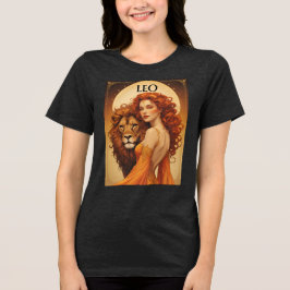 Leo Juli Augustus Verjaardag Leeuw Tri-Blend Shirt