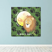 Leo July 23 to August 22 Canvas Afdruk (Insitu (Houten vloer))