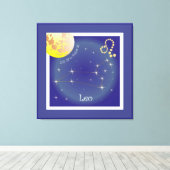Leo July 23 to August 22 Leinwand Canvas Afdruk (Insitu (Houten vloer))