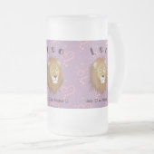 Leo July 23 to August 22 Mug Matglas Bierpul (Voorkant rechts)