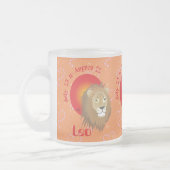 Leo July 23 to August 22 Mug Matglas Koffiemok (Links)