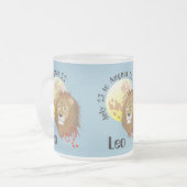 Leo July 23 to August 22 Mug Matglas Koffiemok (Voorkant links)